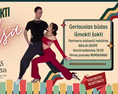 LEARN TO DANCE SALSA - NAUJA GRUPĖ pradedantiesiems