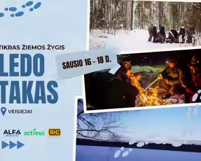 Tikras žiemos žygis – LEDO TAKAS