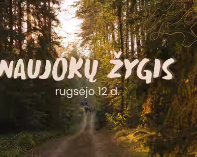 Naujokų žygis Zervynose išlipus...