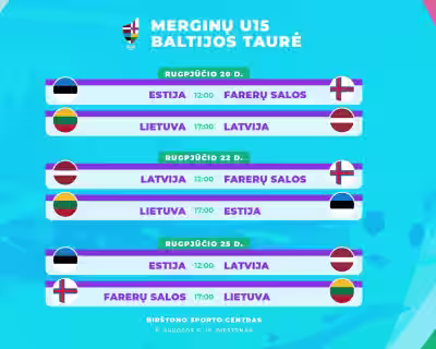 Merginų U15 Baltijos taurės turnyras | Birštonas | 2026