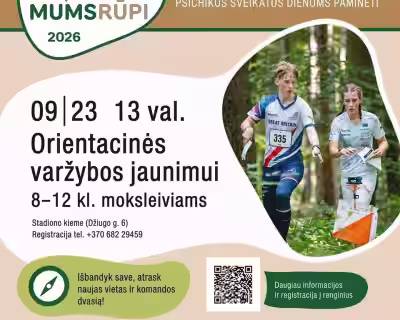„Mums rūpi“ – Orientacinės varžybos jaunimui Telšiuose 🧭💚