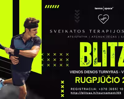 SVEIKATOS TERAPIJOS CENTRO BLITZ VIENETŲ VIENOS DIENOS TENISO TURNYRAS