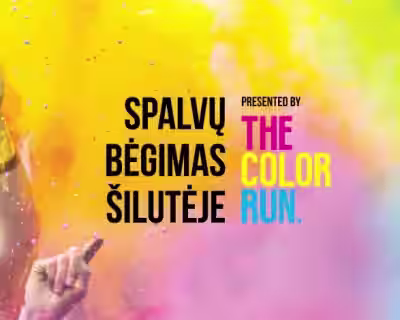 Spalvų bėgimas Šilutėje THE COLOR RUN + Vido Bareikio koncertas