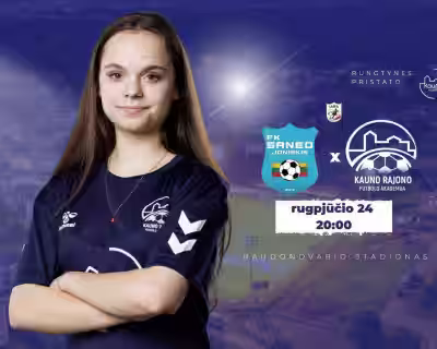 Moterų I lyga 9 turas: FK Saned x KRFA B