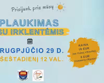 Plaukimas su irklentėmis Asvejos ežeru