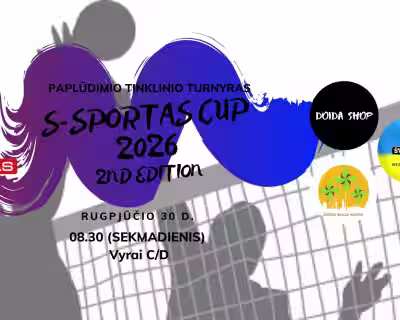 S-Sportas CUP 2026 2nd edition - Vyrų C/D paplūdimio tinklinio varžybos