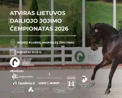 ATVIRAS LIETUVOS DAILIOJO JOJIMO ČEMPIONATAS 2026 