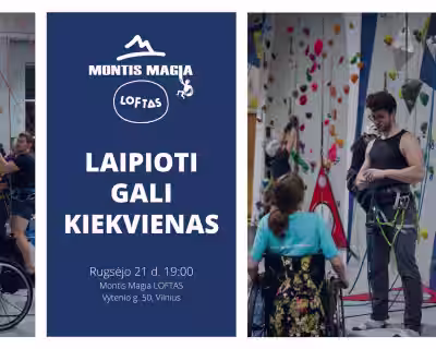 Įtraukusis laipiojimo renginys „Laipioti gali kiekvienas“