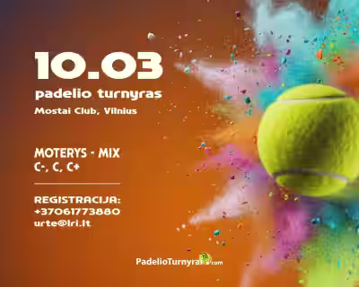 PADELIO TURNYRAS: SPALVŲ MOST’AI