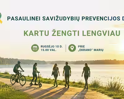 Kartu žengti lengviau | Pasaulinės savižudybių prevencijos dienos renginys