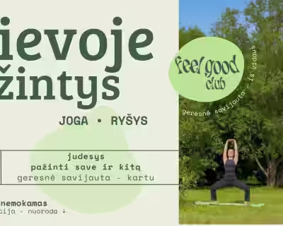 joga pievoje + pažintys, bernardinų sodas | feel good club