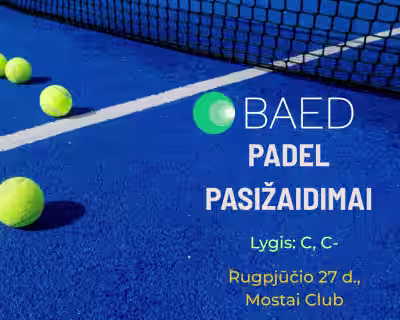 BAED PADEL PASIŽAIDIMAI