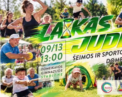 Šeimos ir sporto šventė Domeikavoje „Laikas judėti“