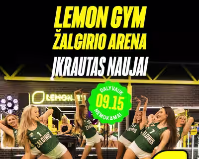 ⚡ LEMON GYM ŽALGIRIO ARENA – ĮKRAUTAS NAUJAI | ATIDARYMO VAKARĖLIS