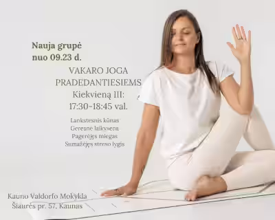 JOGA PRADEDANTIESIEMS