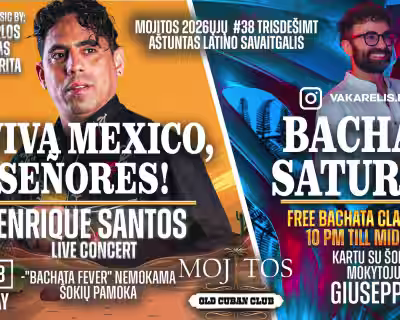 🇲🇽🍋‍🟩🇲🇽 MOJITOS 2026ųjų #38 TRISDEŠIMT AŠTUNTAS LATINO SAVAITGALIS 2026 09 18 + 2026 09 19