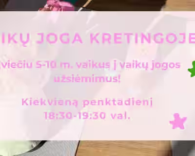Vaikų joga Kretingoje l 5 - 10 m. vaikams 
