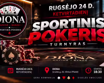 🔥 ANTRAS ŠIO SEZONO POKERIO VAKARAS PILAITĖJE | DIONA ♠️