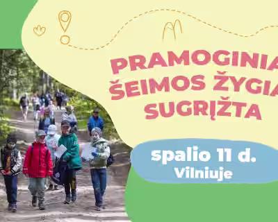 Pramoginis TYP TOP šeimos žygis spalį VILNIUJE
