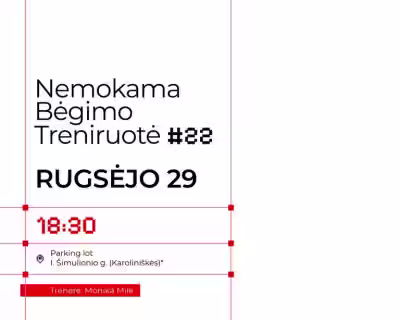 Nemokama trail bėgimo treniruotė