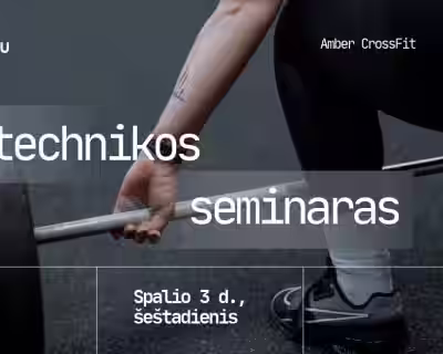Snatch technikos seminaras