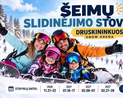 ⛷️🏂 SLIDINĖJIMO STOVYKLOS SUAUGUSIEMS IR ŠEIMOMS!
