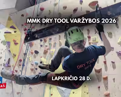 MMK lipimo su ledkirčiais varžybos 2026 (Drytooling competition)