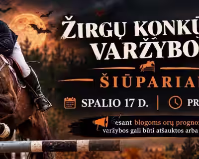 Žirgų konkūro varžybos. Šiūpariai