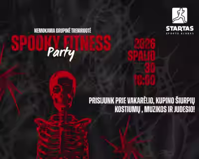 SPOOKY FITNESS PARTY | nemokama grupinė treniruotė