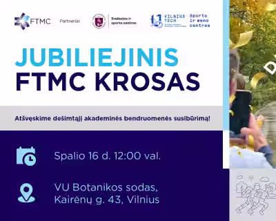 Jubiliejinis FTMC krosas: susitikime VU Botanikos sode! | Jubilee FTMC Cross