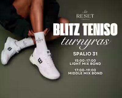 Blitz teniso turnyras | Spalio 31 | Vilnius