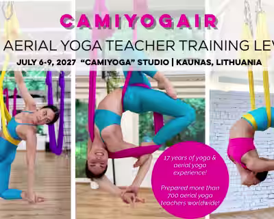 In person Aerial Yoga Teacher Training Course Level 3 with CamiyogAIR