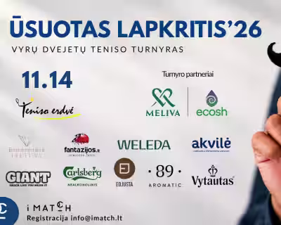 Ūsuotas lapkritis ‘26 | Vyrų dvejetai