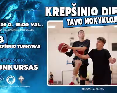 Krepšinio diena tavo mokykloje: I etapas Zapyškyje!