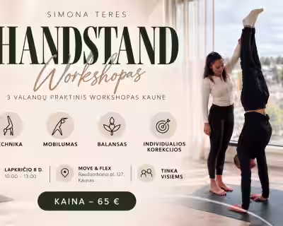 Stovėjimo ant rankų workšopas KAUNAS 11.08