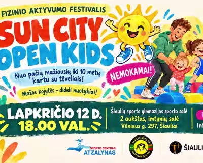 Fizinio aktyvumo festivalis „SUN CITY OPEN KIDS“ 