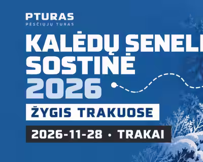Kalėdų senelio sostinė 2026 – masinis kalėdinis žygis Trakuose