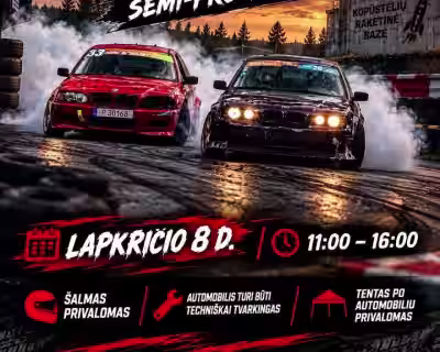 DRIFTO TRENIORUOTĖ KOPUSTĖLIUOSE SEMI- PRO 2026-11-08