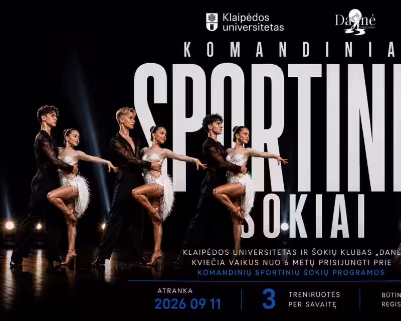 NAUJIENA | Pristatoma komandinių sportinių šokių ugdymo programa Klaipėdos universitete  nuotrauka 1