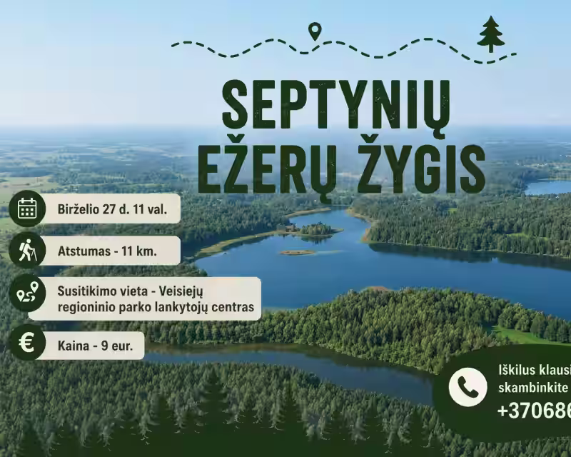Septynių ežerų žygis Veisiejų regioniniame parke! nuotrauka 1
