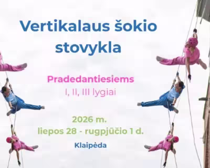 VERTIKALAUS ŠOKIO STOVYKLA pradedantiesiems nuotrauka 1