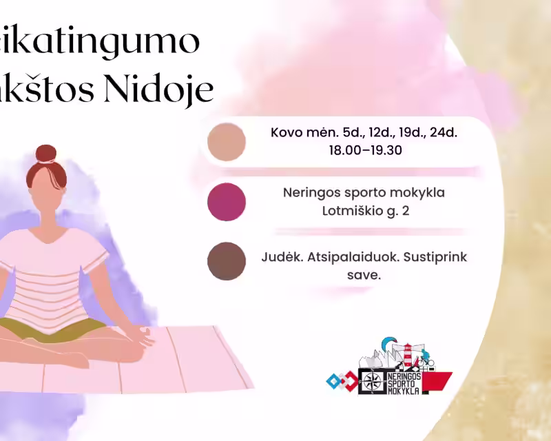 Sveikatingumo mankštos (joga) Nidoje nuotrauka 1
