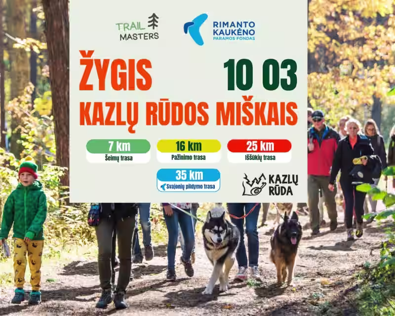 Trail Masters žygis Kazlų Rūdos miškais'26 nuotrauka 1