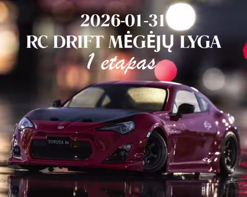 RC Drift Mėgėjų Lyga – 1 etapas nuotrauka 1