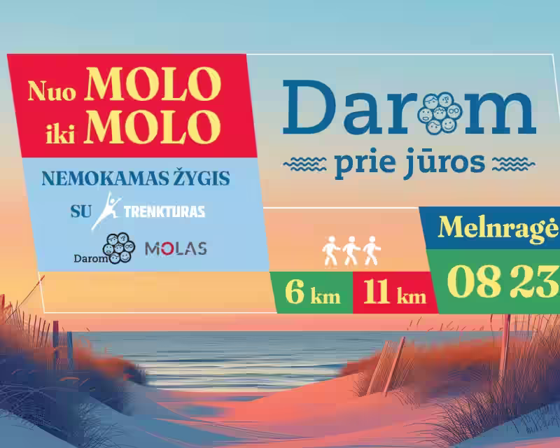 Nemokamas žygis pėsčiomis „Nuo MOLO iki MOLO“ nuotrauka 1