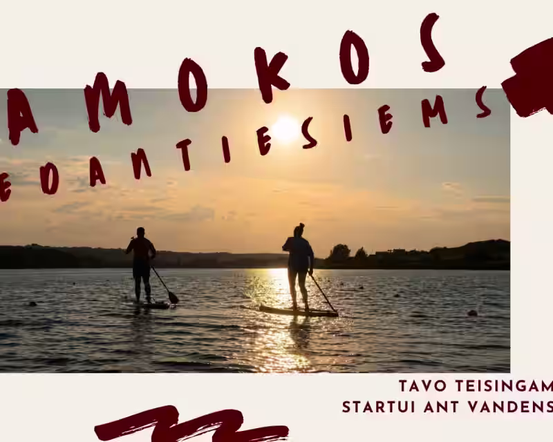 SUP pamokos Kaune nuotrauka 1