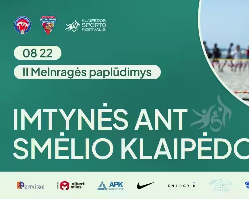 Imtynės ant smėlio nuotrauka 1