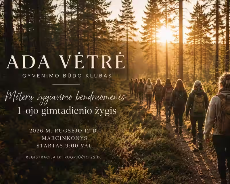 Moterų žygiavimo bendruomenės 1-ojo gimtadienio žygis nuotrauka 1
