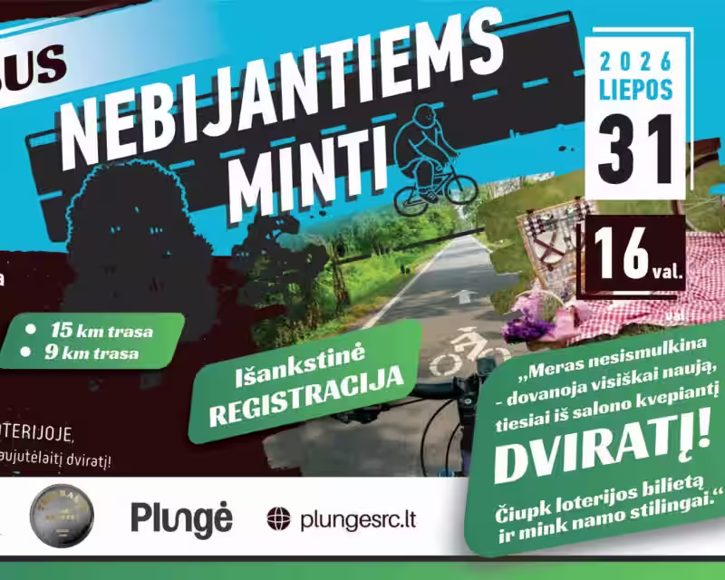 NEBIJANTIEMS MINTI: smagus dviračių žygis naujaisiais takais! nuotrauka 1