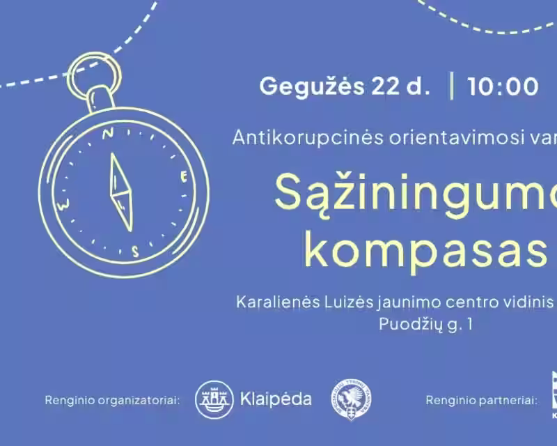 Antikorupcinės orientavimosi varžybose „Sąžiningumo kompasas“🧭 nuotrauka 1